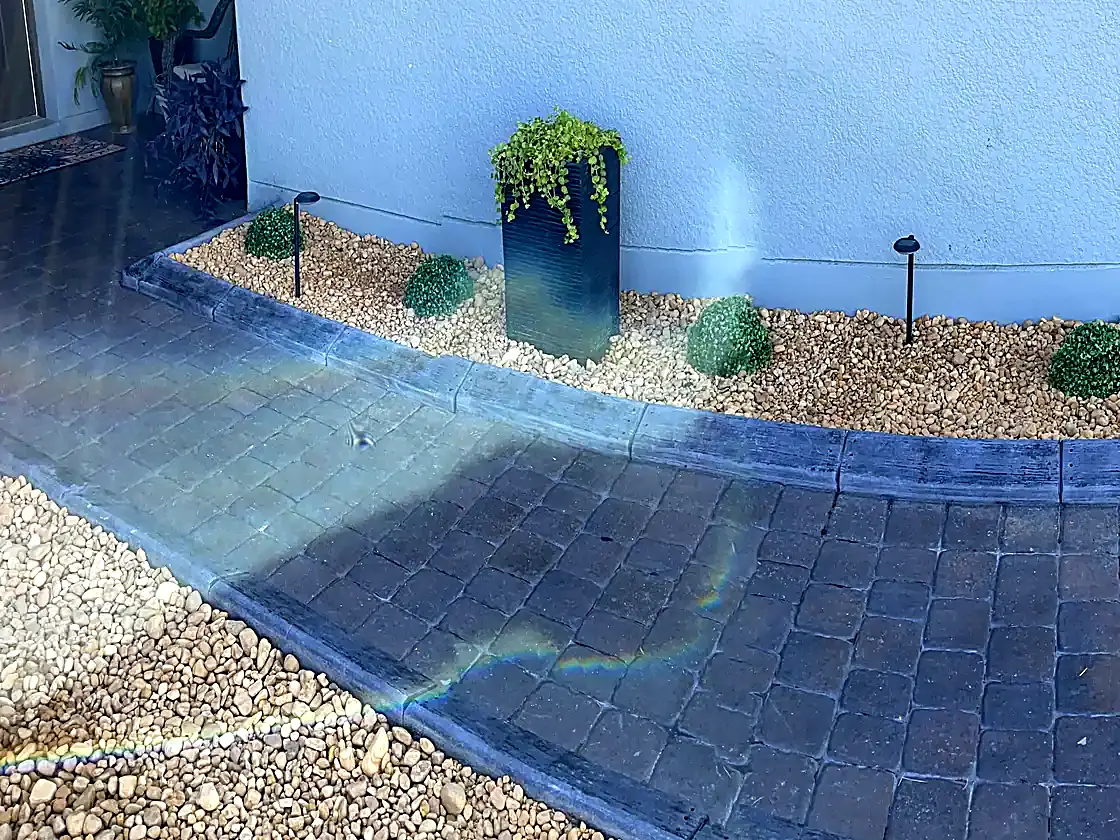 Bed line and walkway cleared up